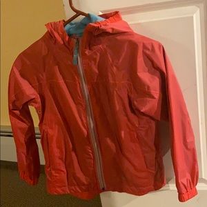 LL Bean girls raincoat size 8